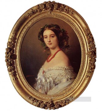 Franz Xaver Winterhalter Painting - Malcy Louise Caroline Frederique Berthier de Wagram Princess Murat royalty portrait Franz Xaver Winterhalter